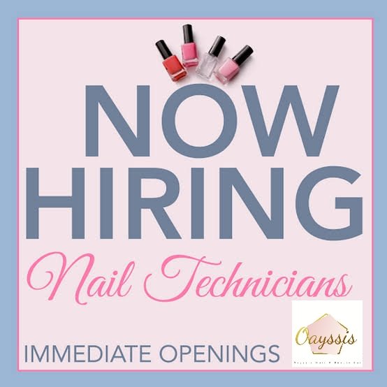 OayssisB's tweet photo. Qualified Nail technician
*Send CV to oayssishair@gmail.com , 
Or contact Kavita 0732884255
#nailtechnician #hiring #job #hairandbeautysalon #nails #nailservice #SmallBiz #capetown #SouthAfrica #bellville #beauty https://t.co/k1Nzg3CMjS