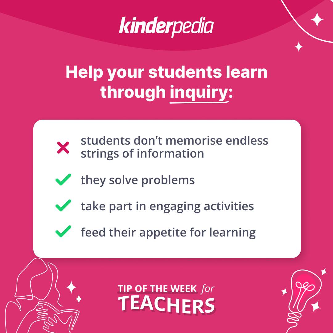 Stirring students’ curiosity is a great way to make learning fun and engaging. 🙋‍♀️

📌 Check out our tips and examples here: kinderpedia.co/inquiry-learni…

#education #learning #teacher #nursery #school #students #edtech #kids #teaching #teachersofinstagram