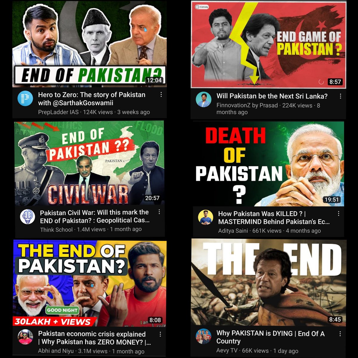 rishsamjain's tweet photo. It is THE END of Pakistan, 

Aur agar thoda bahut bach gaya to sab creators milke kar hi denge 😂 https://t.co/0nQpkB5yKA