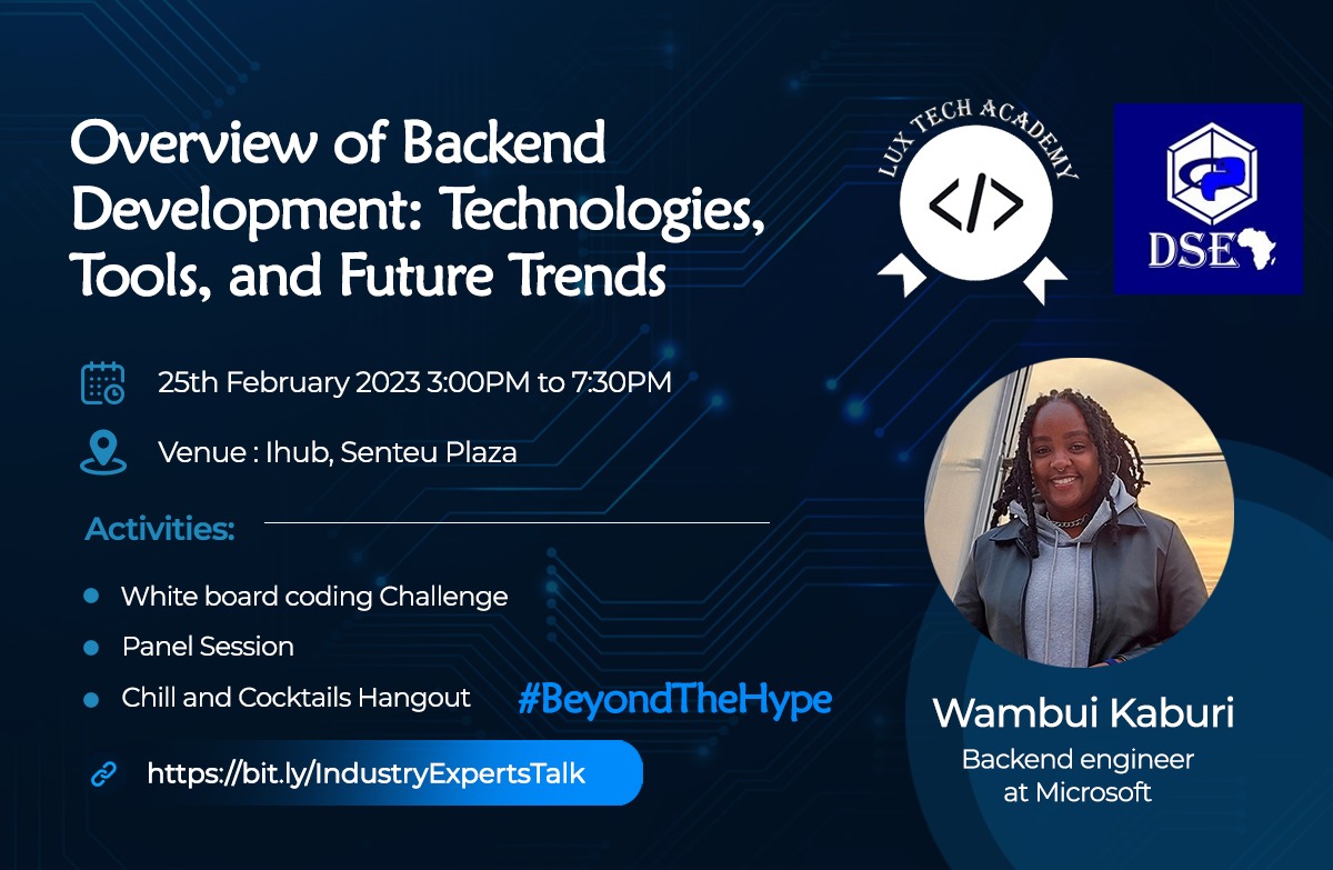 I'll be speaking on backend development. Super excited and I hope to see you there!

#IndustryExpertsTalk
#BeyondTheHype
