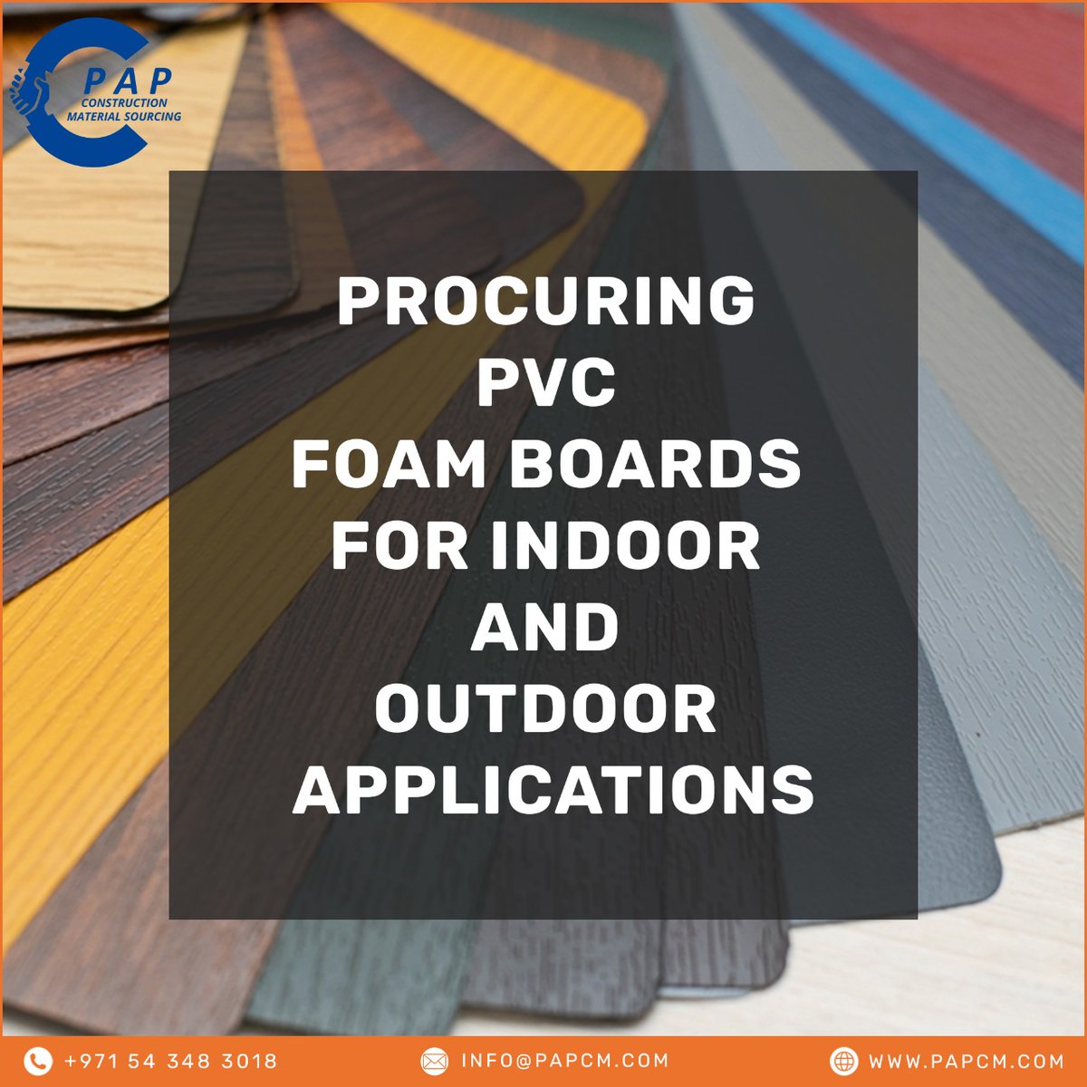 PapMaterial's tweet image. Procuring PVC foam boards for construction, indoor and outdoor applications such as dropped ceilings, window, and doors, especially in damp environments👌
Contact us today for your PVC needs👇

📱+971543483018
✉Info@papcm.com

#PAPCM #PAP #constructionmaterial