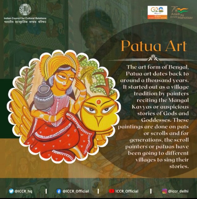 OditaTrust's tweet photo. Thanks for sharing correct name:
West Bengal’s art is - Patua.
However, Patachitra is wrongly being used for it.
Requesting #CorrectRepresentation & steps to #StopPattachitraMisuse
#infringement
Our thread has more info @iccr_hq @Vinay1011 @unnatpandit
https://t.co/cpNRx687dj https://t.co/gVskPtuCkL