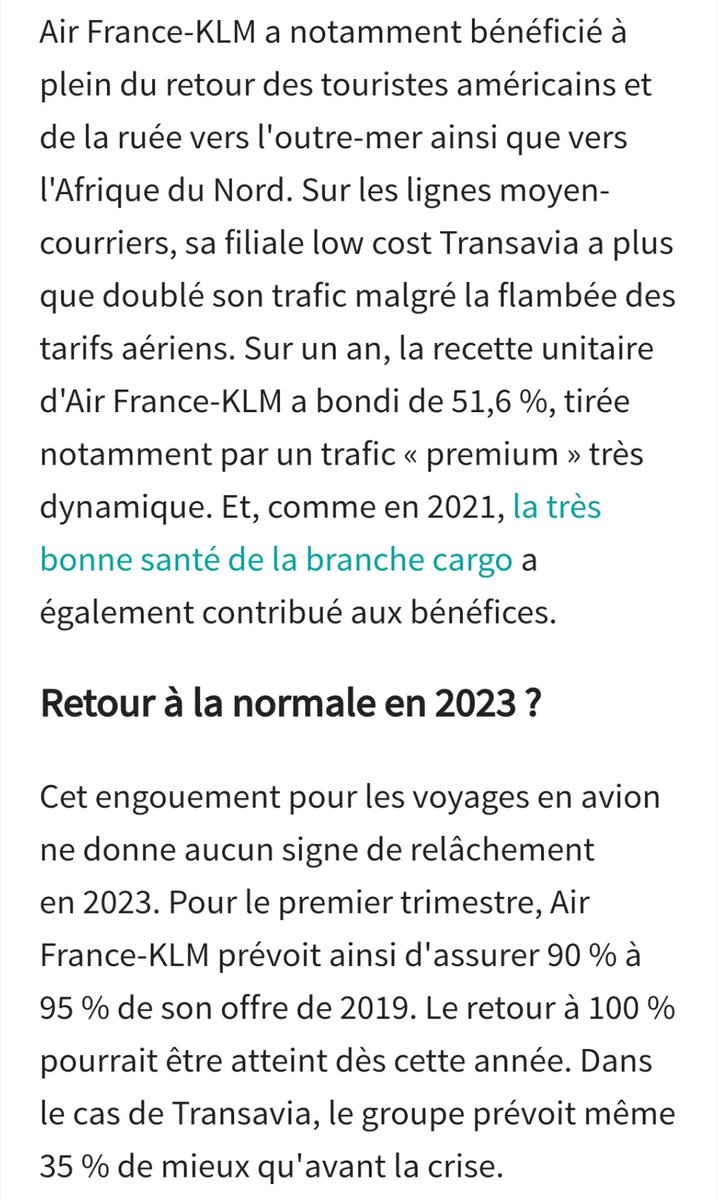 RaveaudGilles's tweet photo. "L'engouement pour les voyages en avion ne donne aucun signe de relâchement en 2023. Transavia prévoit 35% de mieux qu'avant la crise". Merci et bravo à toutes les belles personnes qui ont toutes une bonne raison de prendre l'avion, on vous ❤️. @BonPote https://t.co/dJ8oTBrUwE