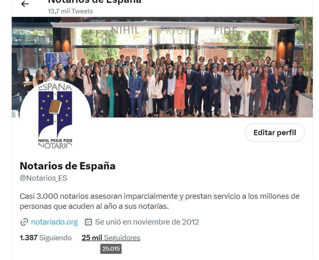 Nuestra cuenta ha alcanzado hoy los 25.000 seguidores. ¡Muchas gracias a todos por vuestra confianza!
