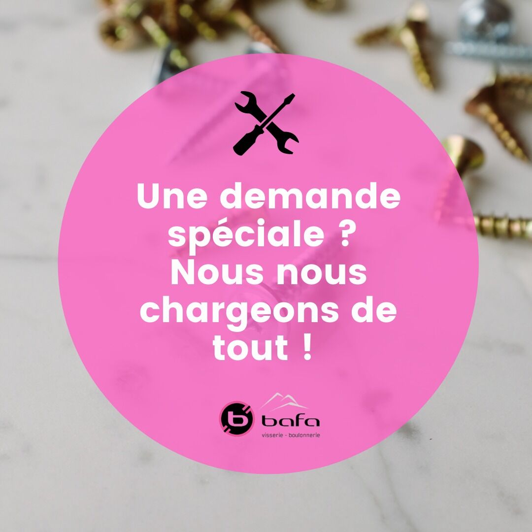 bafa_sa's tweet photo. 🔩Vous avez besoin d’une personnalisation de conditionnement ou une fabrication spéciale sur plan ? 
👉 Aucun problème, nous nous chargeons de tout sur simple demande de votre part ! 

N'hésitez pas à nous contacter pour toute demande ! https://t.co/odHcWrFDpK