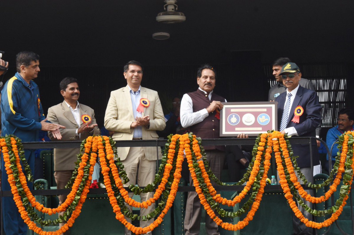 DgpChdPolice's tweet photo. 15th All India Police Badminton Championship 2022-23 was declared open by Sh Dharam Pal, Advisor to Administrator UT Chd at Tiranga Park, sec 17
Participating 37 teams from different state police forces, UTs &amp; CPOs conducted March Past &amp; Captain of Chd Team administered them oath https://t.co/kQGILqJ6GS