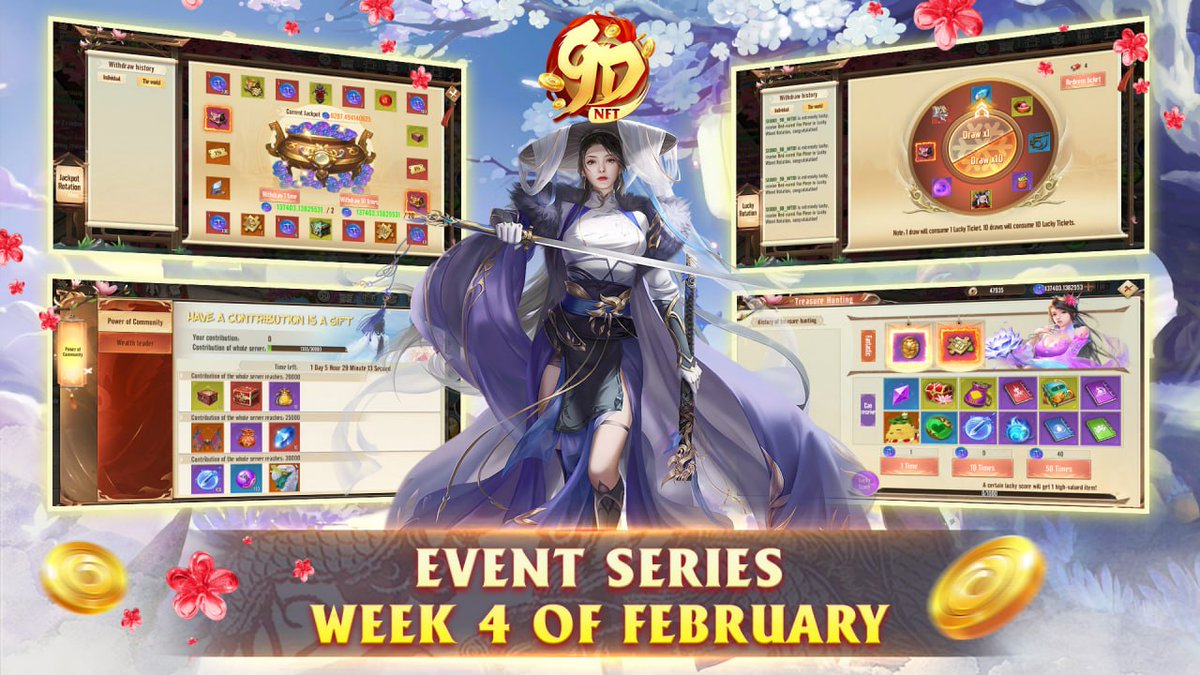 COGI_NETWORK's tweet photo. 💥【9DNFT】EVENT SERIES WEEK 4 OF FEBRUARY
Welcome a vibrant new week with lots of HOT events! Let's follow 9DNFT to find out what events will be on the air this week!
👉See details at: https://t.co/MondKXKLHm
Schedule and join now!😍
#9DNFT $COGI #nemoverse #COGIVERSE #GameFi https://t.co/xjL6HzRRgs