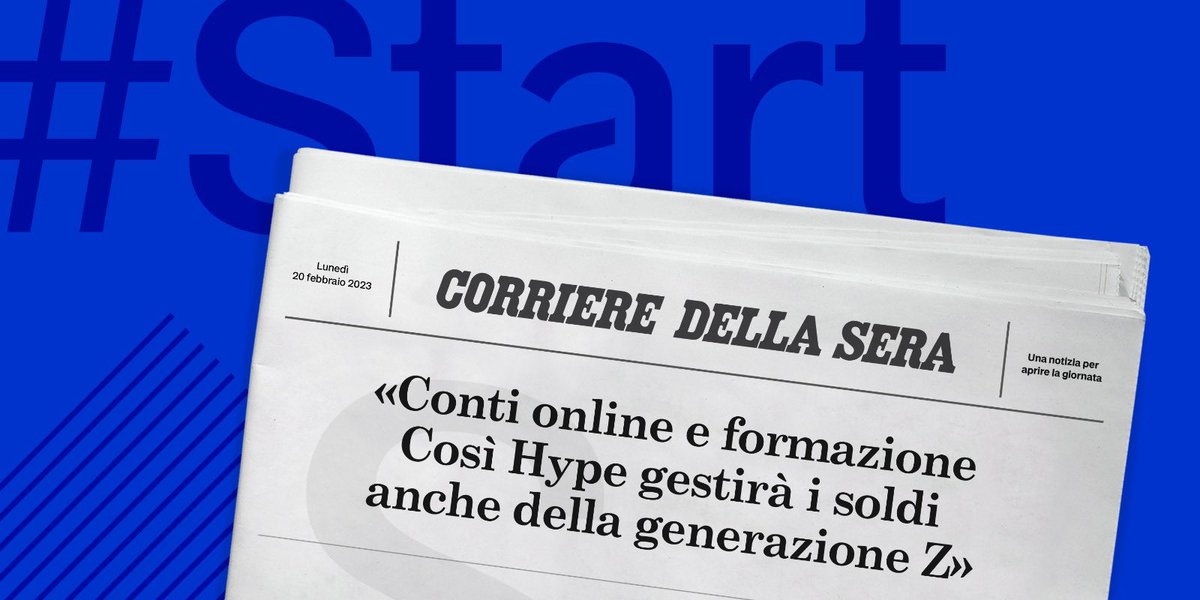 SellaInsights's tweet photo. Accesso ai servizi, sicurezza e semplicità d’uso: l’intervista del Corriere a Giuseppe Virgone, CEO di Hype https://t.co/7O3xk3ofnd #Start #20febbraio https://t.co/fCZ4phmNtG