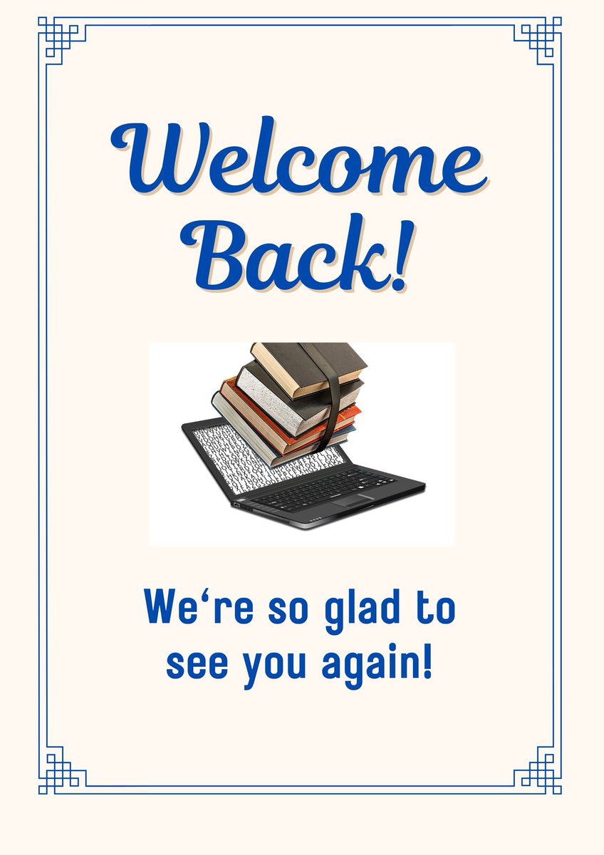 Welcome back! The E-hub team <a href="/AshfordLRC/">Ashford College E-Hub</a> <a href="/ashford_college/">EKC Ashford College</a> look forward to seeing you! 
#WelcomeBack #StudentLife #HappyStudying