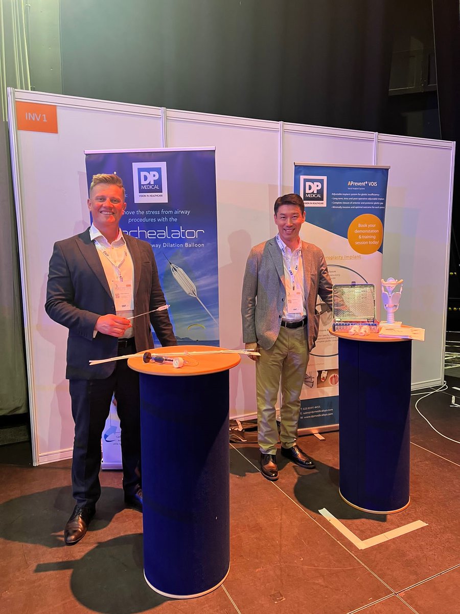 We had a great time at this year's @BACO_ENTUK, meeting delegates and showcasing the Trachealator and the VOIS Implant on the Innovation Stage. #BACO2023