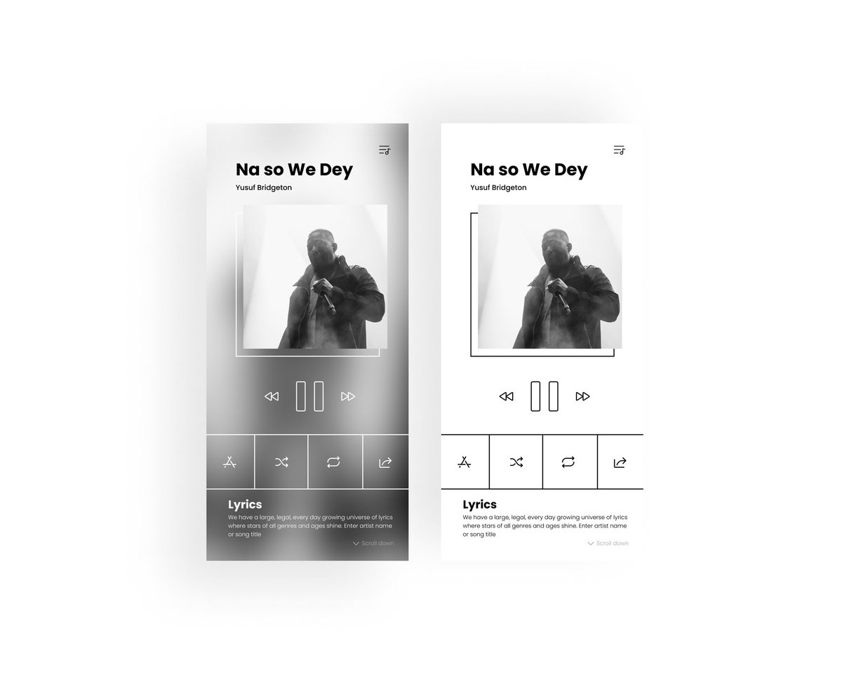 eleanor_designs's tweet photo. Daily UI challenge
Day 9 of 100
Music player app design
Kindly rate my designs
#dailyui #uidesign #musicplayerapp #uidesigner #ui #uitrends #figma #figmadesign #userinterface #userinterfacedesign #userinterfacedesigner #uichallenge https://t.co/1jA4nMyVIi