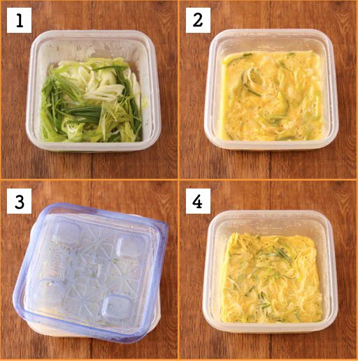 ネギたっぷりですごく美味しそう！電子レンジで作ることが出来ちゃう「卵焼き」レシピ！