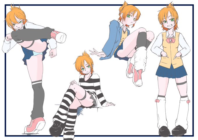 せっかくなので文字無し版
かなり嬉しい申し出があったもので #うちの子 楓華にモデルになってもらいました 