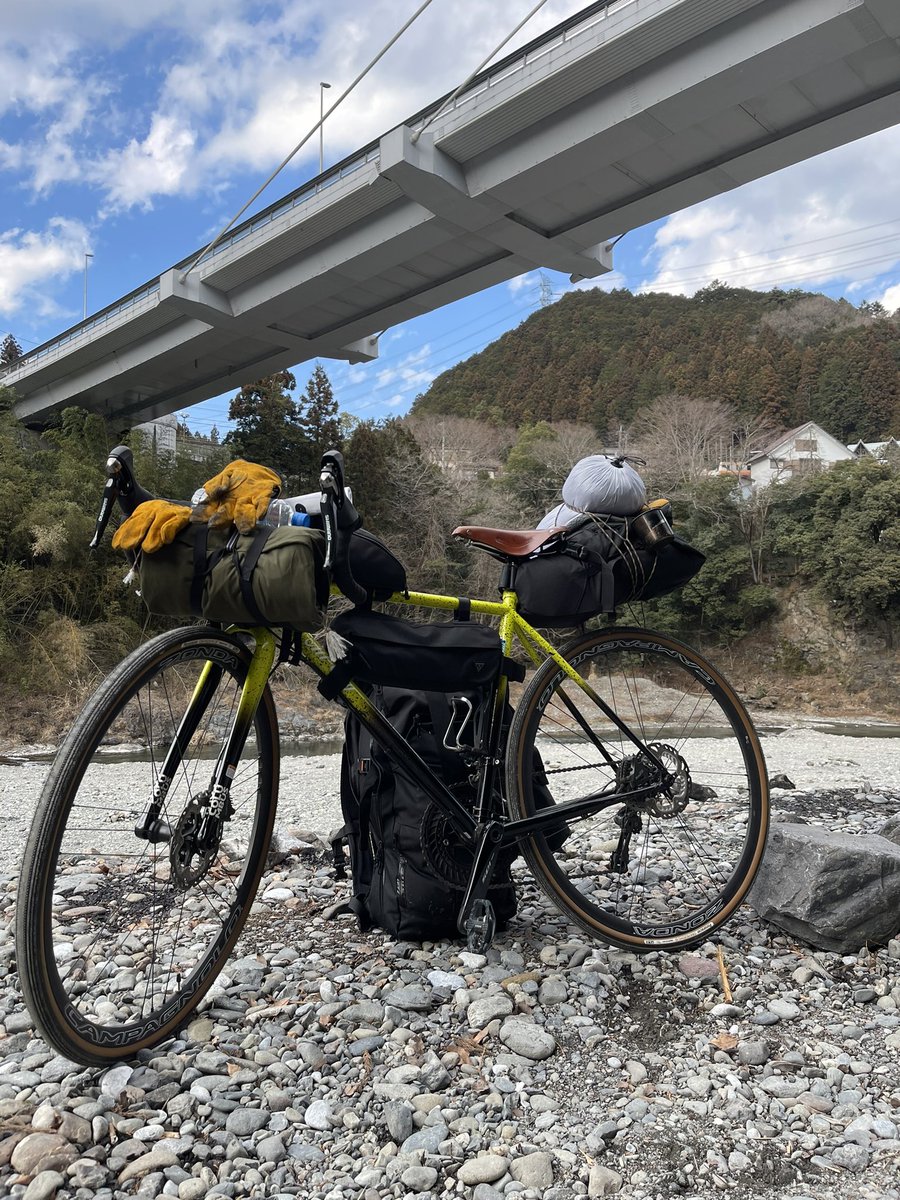 TLEATACStaff's tweet photo. さっき到着。バックパック背負って60キロはギリギリだった。#新米牧師　#スタッフの日常 #川井キャンプ場 https://t.co/n4AjVP8JqR