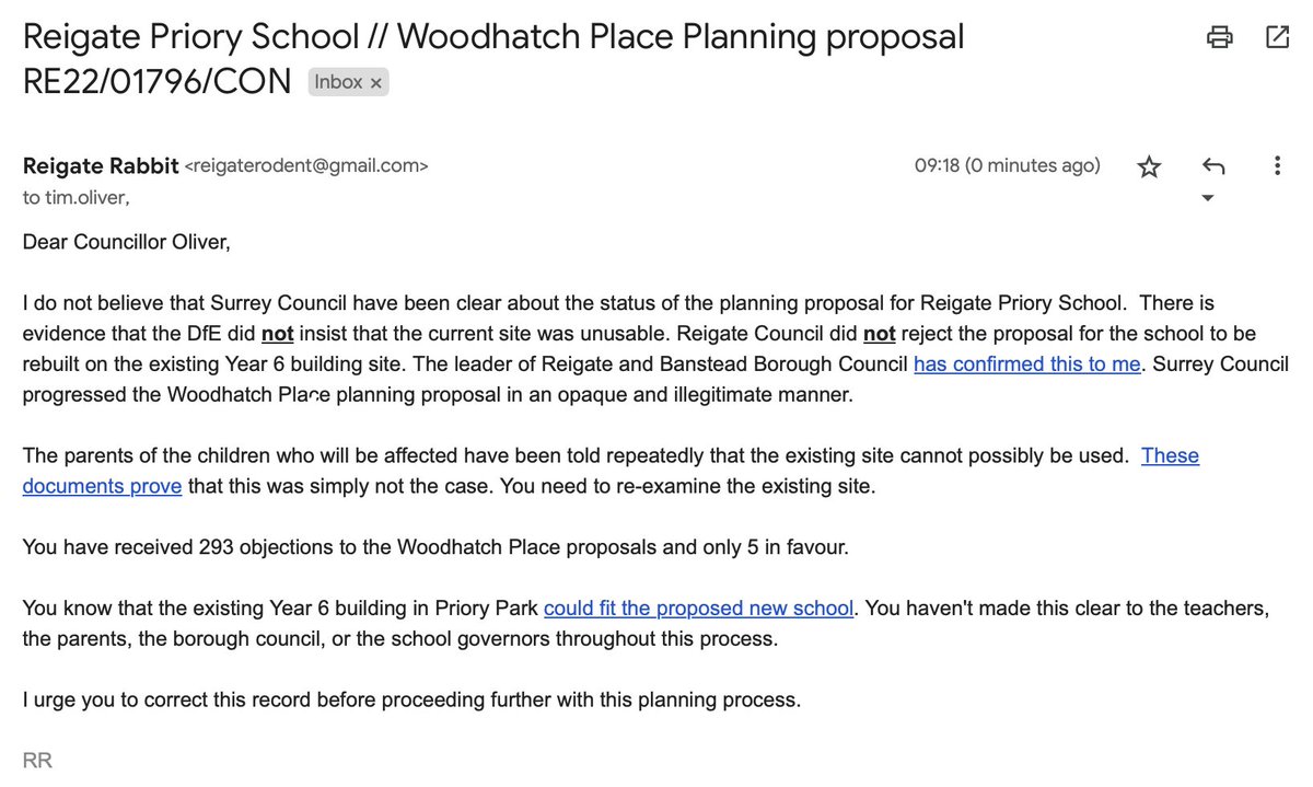 It's not ok <a href="/SCCLeader/">Tim Oliver</a>. This inaccuracy was presented as fact and repeated over and over at the previous planning meeting to decide the fate of Reigate Priory School. #reigatepriorysos