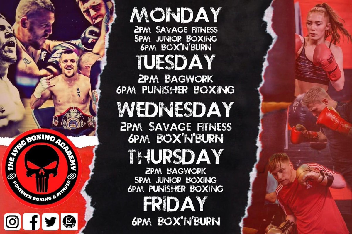 lync_active's tweet image. Happy Monday everyone! 😃
Let’s start off this week with a bang! 💥
We have a wide variety of classes to offer you here with the Lync Active group 🙌🏼

Check out all our well-being, fitness and gladiator and boxing classes for this week here ⬇️🏋🏻‍♂️🥊🧘🏻‍♀️

#teamlync #lyncactive
