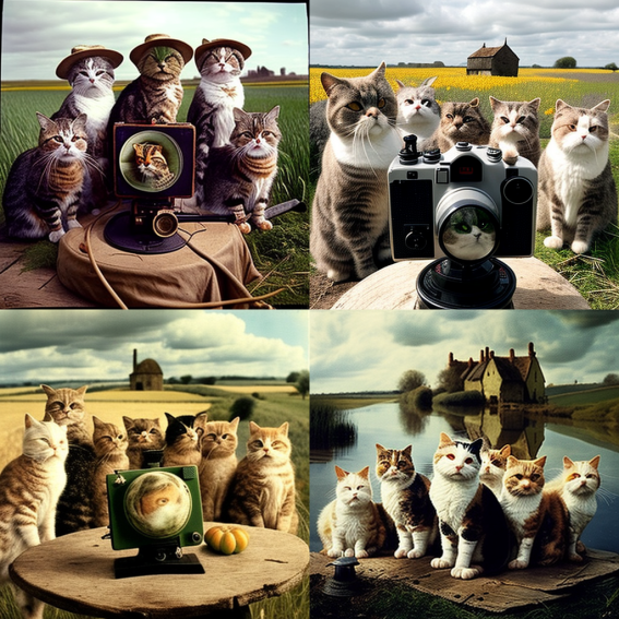 Day 42 of Generative Art:

The Aristocats!
 
#generativeart #AIArtwork #midjourneyAi #midjourneyart #midjourneyV4 #AIArtCommuity #CatsOfTwitter #Animals