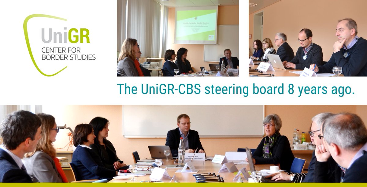 Today, 8 years ago, the steering board of the #UniGR_CBS met for its first &amp; constitutive meeting. Thanks to all steering group members of the partner universities in 🇩🇪🇧🇪🇱🇺🇫🇷 for their great &amp; longstanding commitment to #BorderStudies!