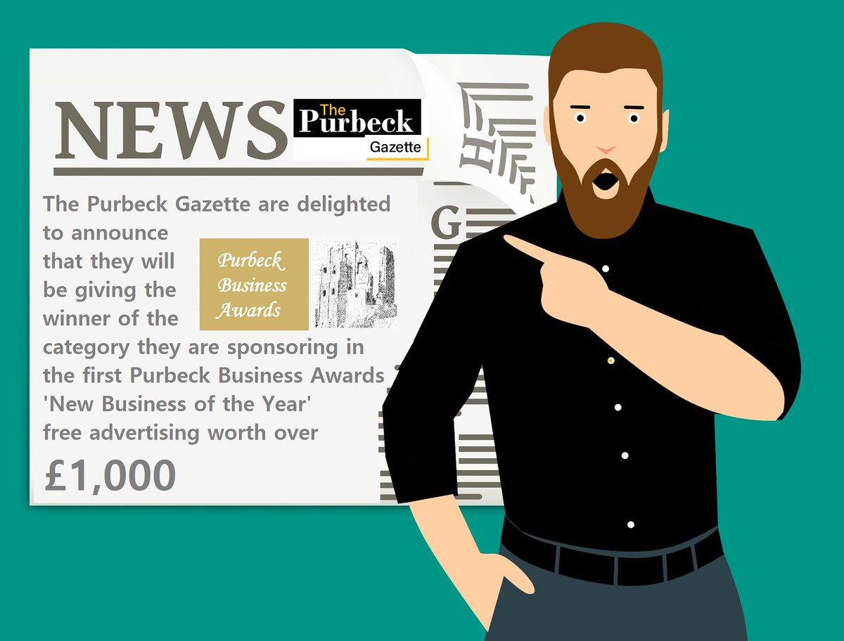 Only a few days till we know who our winner is and look what a fantastic extra prize they're getting from <a href="/PurbeckGazette/">Purbeck Gazette</a> #newbusiness #businessawards #swanage #wareham