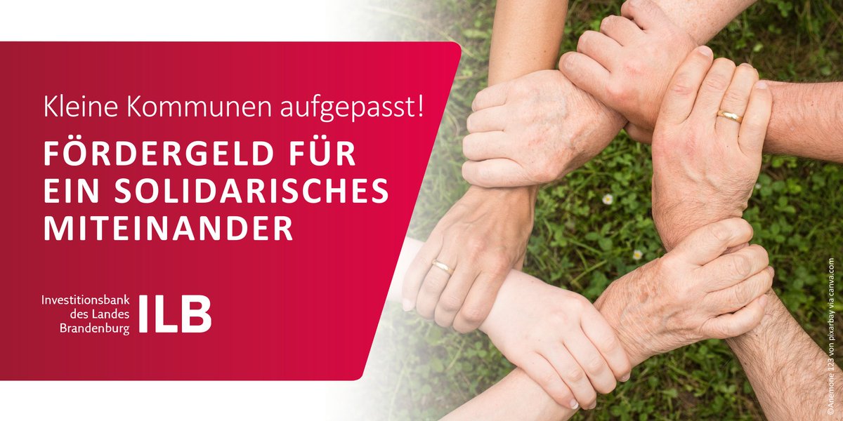 ilb_wirfoerdern's tweet image. Ein Bolzplatz ⚽, ein E-Auto für's Dorf 🚗 oder eine Bühne für Festivals, Theater &amp;amp; Co. Um den #Zusammenhalt in kleinen Gemeinden zu stärken, hat die @staatskanzleibb die passende #Förderung aufgelegt. 🤝

Jetzt Antrag stellen: ➡️ ilb.de/zusammenhalt

#wirfördern #ILB