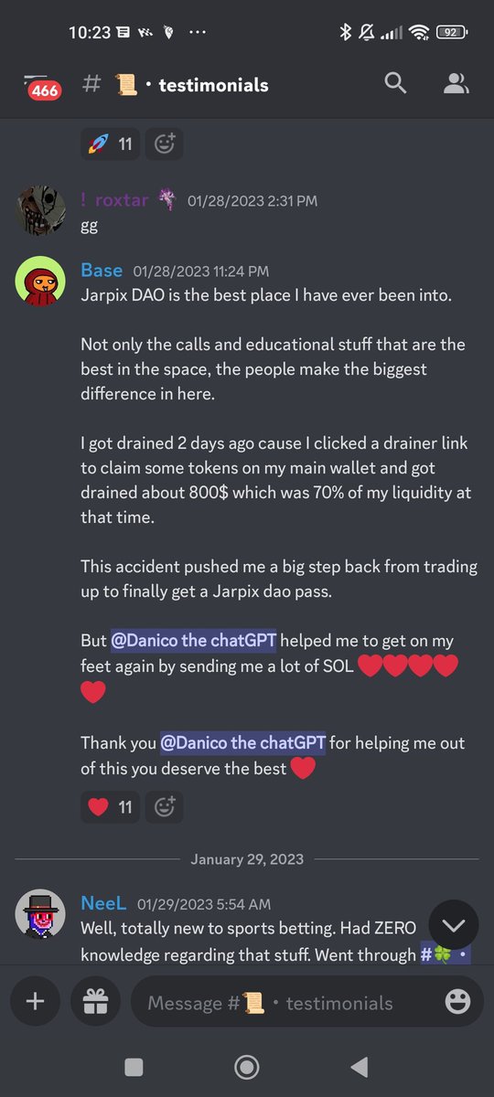 Recently joined @JarpixDao <a href="/jarpixNFT/">Jarpix</a>  since I've joined i have learned alot of things and gained good amounts of money.
Tbh this doesn't feel like some random groups its sort of a family where everyone helps each other