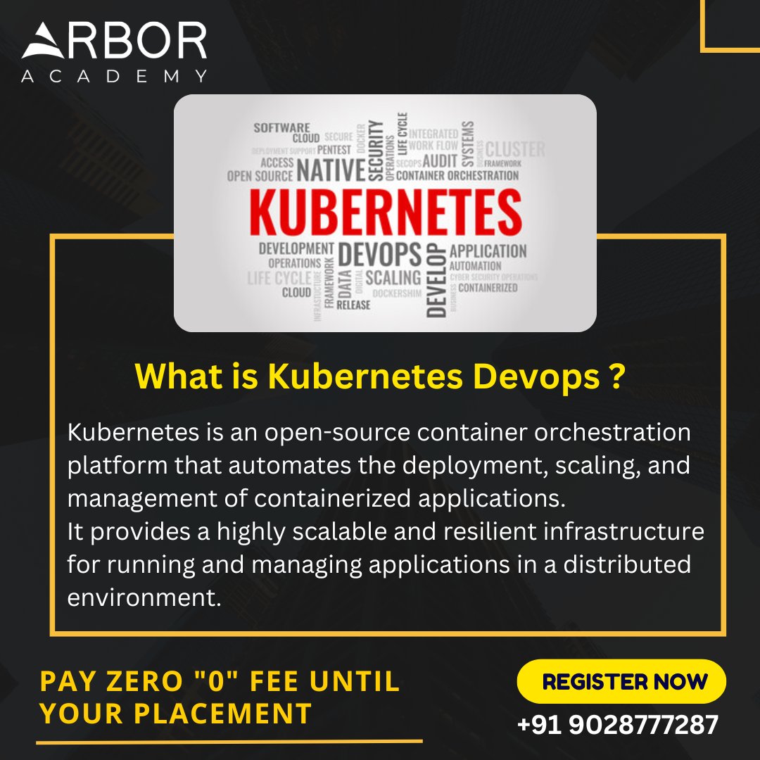 AcademyArbor's tweet photo. What is Kubernetes DevOps?
Learn From Master and achieve your Dream Job - Minimum Package 12 LPA
#Kubernetes #DevOps #Containerization #Automation #KubernetesDevOps #CareerOpportunities #CloudComputing #Innovation #TechJobs #KubernetesDevOps #UpSkill #CloudComputing https://t.co/SjlshWNk2l