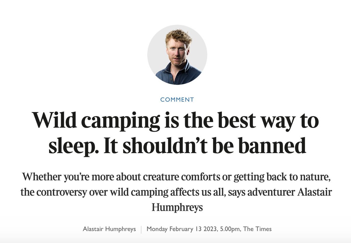Al_Humphreys's tweet photo. I've written a Comment piece for @thetimes about the restriction of wild camping on Dartmoor, and England's minimal land access in general. 

You can read it here: https://t.co/ApsHV2Rc8U https://t.co/EVawv51Gqm