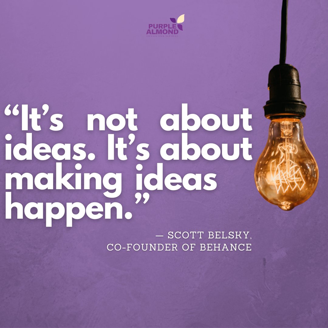 _PAConsulting_'s tweet photo. Ideas are important, but they're only the beginning. To make something happen you need to put in the hard work and dedication. It's not enough to just have an idea; you need to take action and make it a reality.

#MondayMotivation #Inspiration #makeithappen #dedication #hardwork https://t.co/Kn5GuxajDP