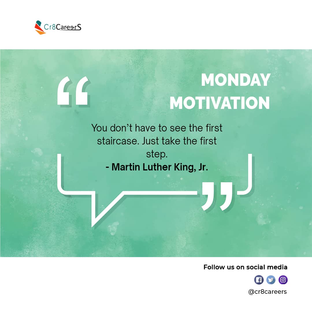 cr8careers's tweet photo. Don't let over-perfectionism stop you from taking the very first step because to get started is what matters the most. Without it, even great planning is pointless. #MondayMotivation > #Cr8Careers
#consultingservice #consultingfirm #consulting #LifeHack #perfect #successful https://t.co/OpkYrxNzOi