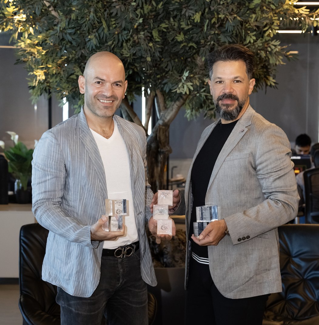 DesignMidEast's tweet photo. Firas Alsahin and Amjad Hourieh of @4_spacedesign  star in our first #CreativeVoices video series. They are celebrating a decade of creativity in the region and discuss their unique projects as well as how teamwork is the key to success.
https://t.co/goFTZ98EcU https://t.co/nv4ggQywBx