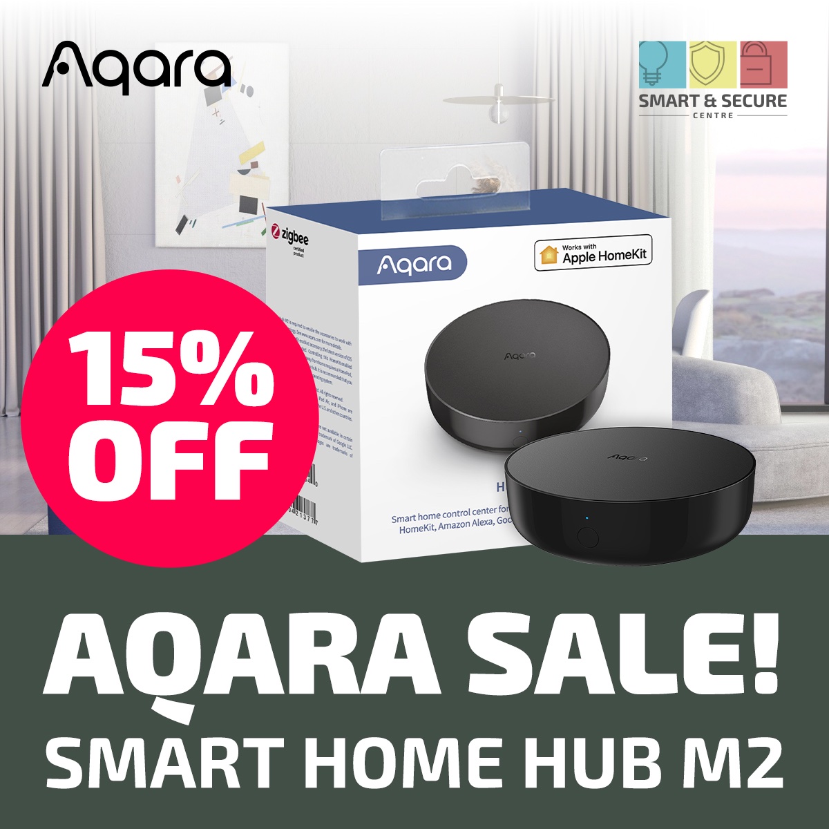 🚨#Aqara #Sale - 15% OFF for Aqara Hub M2 - #MATTER COMPATIBLE❗️
⭐️ Hub M2 Matter firmware update is available now❗️  
Don't miss out stepping into the next chapter of #SmartHome #Tech.

Buy It Now
🛒smart-secure.co.uk/product/aqara-…

Offer expires 26th Feb 2023
#HomeAutomation #HomeKit