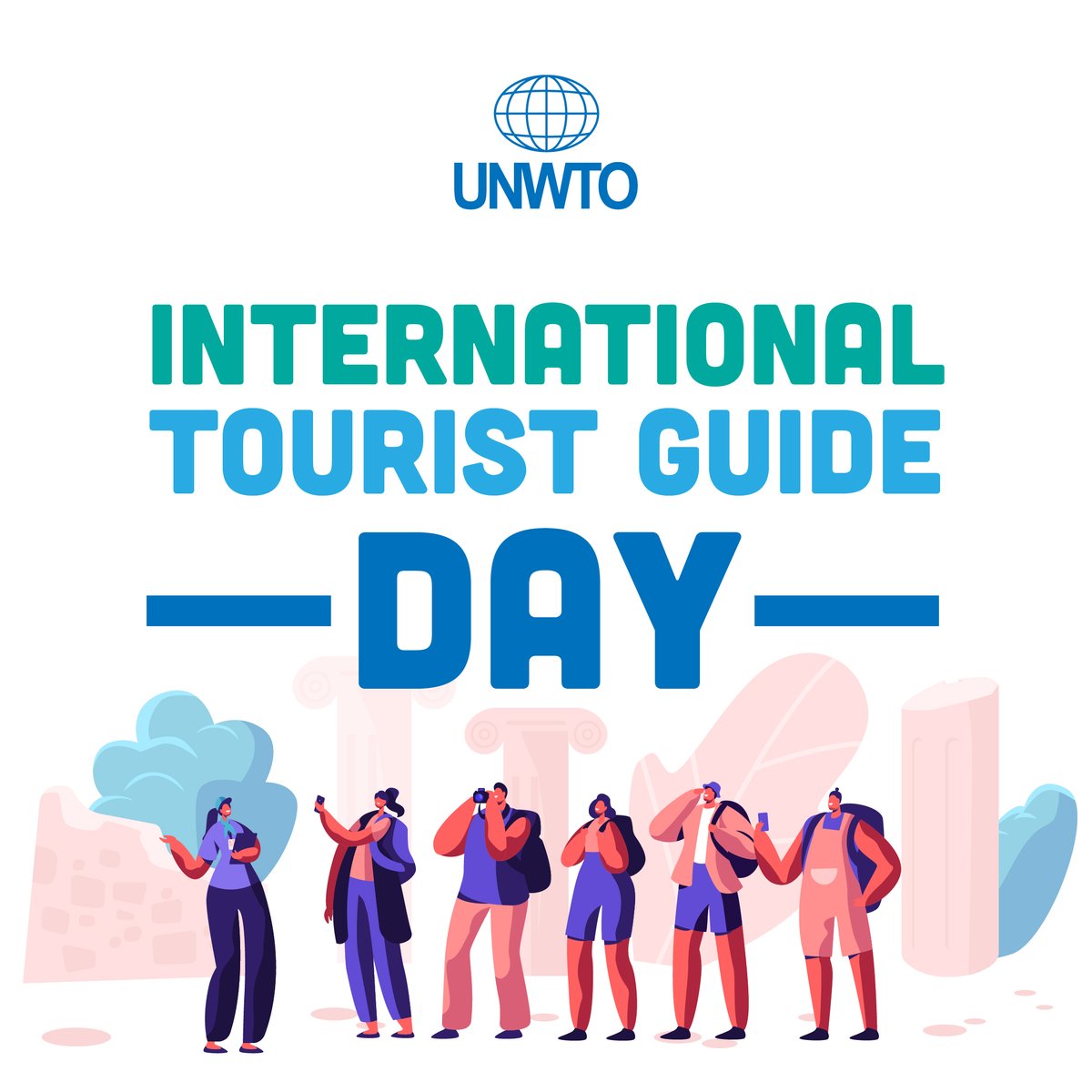 UNWTO's tweet photo. 🙌Happy International Tourist Guide Day!

❤❤❤Send some love and appreciation for the true drivers of understanding and knowledge.

🙏Thank you for bringing cultures and people together! @WFTGAofficial https://t.co/SFbPk7AsCj