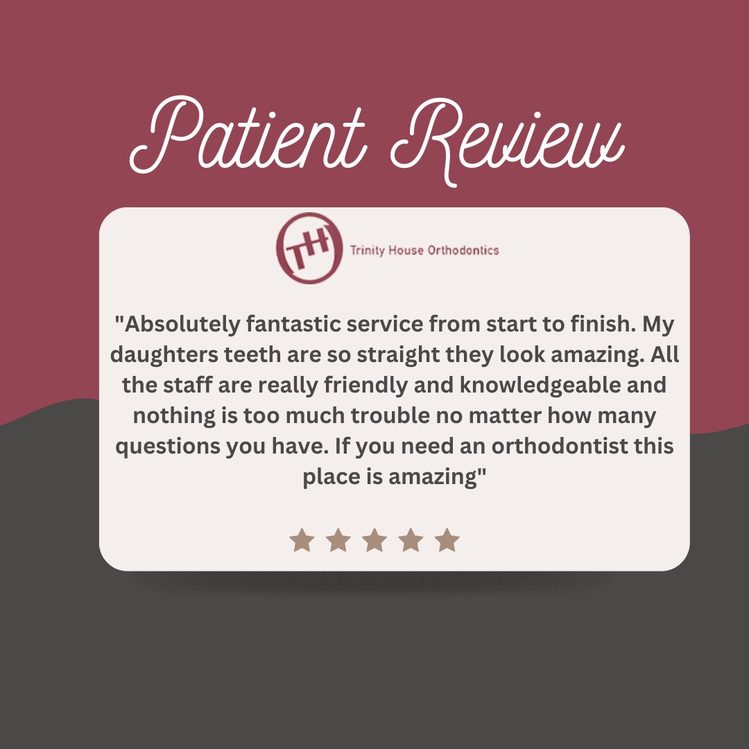 ✨Happy Monday✨ Thank you to all our patients for the continuity of your reviews, we really appreciate it. #trinityhouseorthodontics #happypatients #THOsmile