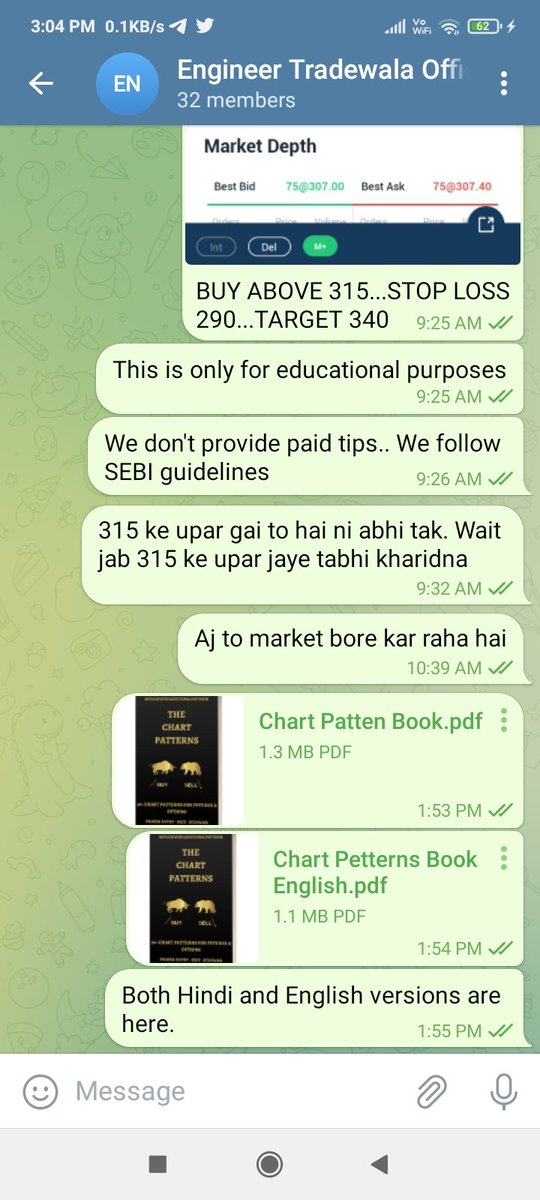 Today I posted another PDF. You will learn about Double Top, Double Bottom, Head and Shoulder patterns etc. If you want to join my free telegram channel for share market updates you can click on this link. t.me/Engineer_Trade… #sharemarket #bankniftyoption #niftyOptions