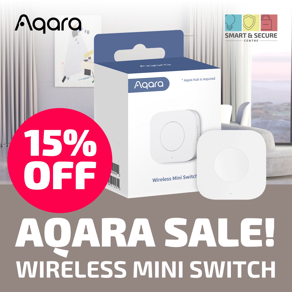 📣#Aqara #Sale - 15% OFF for Aqara #Wireless Mini #Switch❗️
You can single press, double press or long press to control various #smartaccessories, such as Smart Light and Smart Plug.
🛒smart-secure.co.uk/product/aqara-…

Offer expires 26th Feb 2023
#technology #SmartHome #HomeAutomation