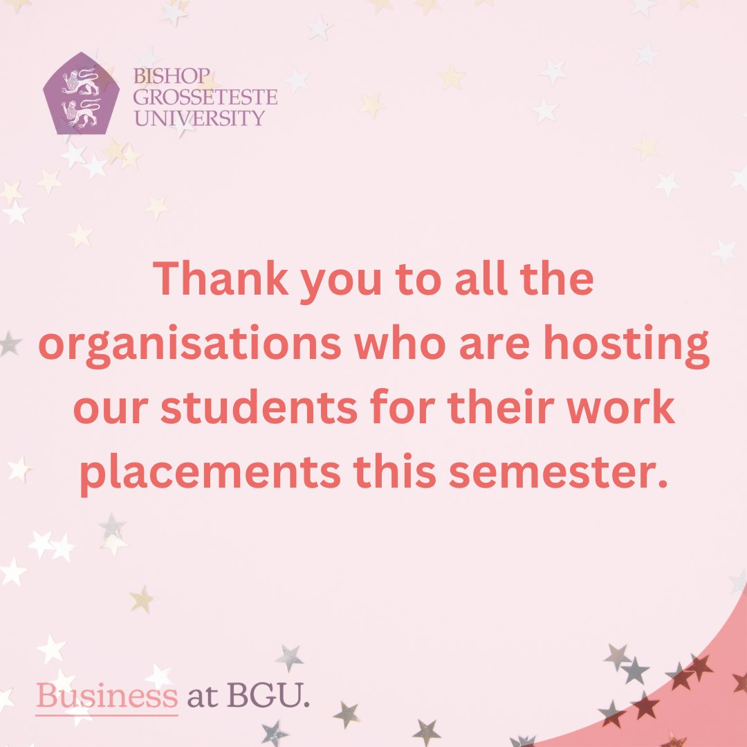 A shout out 📣to the organisations who have kindly taken a student for their work placement this semester, we appreciate the time you have given to develop the next generation of business leaders.

#business #Placement #TeamBusiness #students