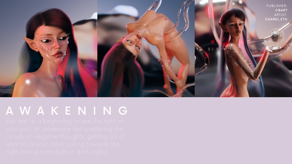 🚨Drop will be live today🚨

✨AWAKENING✨

3 Pieces; Limited Editions / Auction 
20 Feb 6PM (UTC) - 22 Feb 6PM (UTC)
on <a href="/niftygateway/">Nifty Gateway Studio</a>

🔻Link🔻