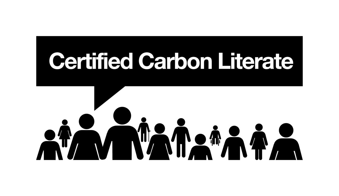 We are in a climate crisis and the first step to overcome this is to understand the challenge ahead and what we can do to make a difference.

I'm delighted that myself and a dozen of my colleagues are now officially Certified Carbon Literate (via @SpeakCarbon)

#CarbonLiteracy
