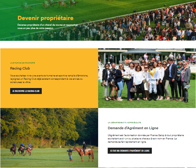 francegalop's tweet photo. Le site internet de 
@francegalop
 présente une nouvelle rubrique "Devenir Propriétaire"...
➡️ https://t.co/4uyF6v4dlb

#PlusFacile #DepartementProprietaires #Easy https://t.co/v6Og52o5PO