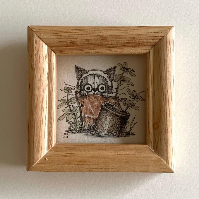 本日21:00からオンラインストアにて作品販売です!ペン画 #水彩画 