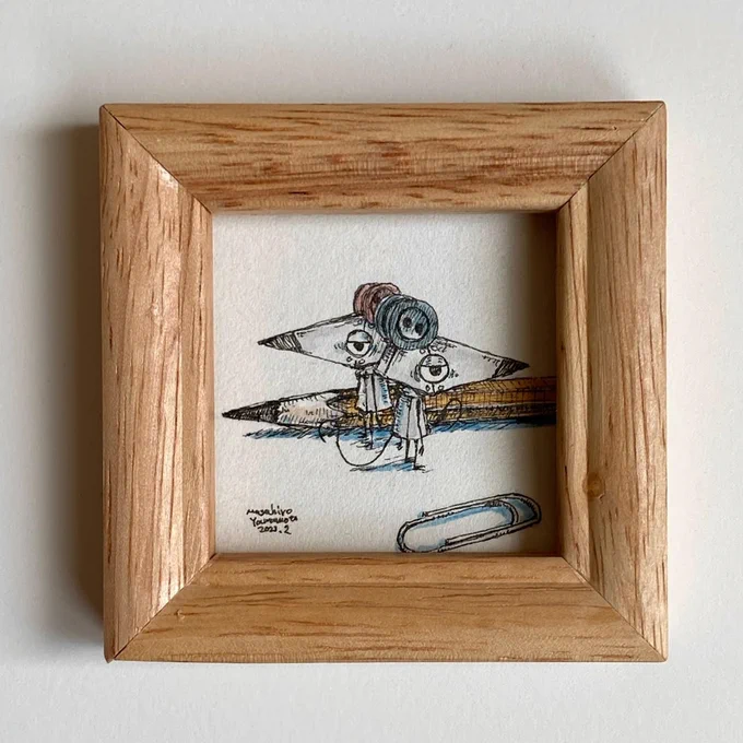 本日21:00からオンラインストアにて作品販売です!ペン画 #水彩画 