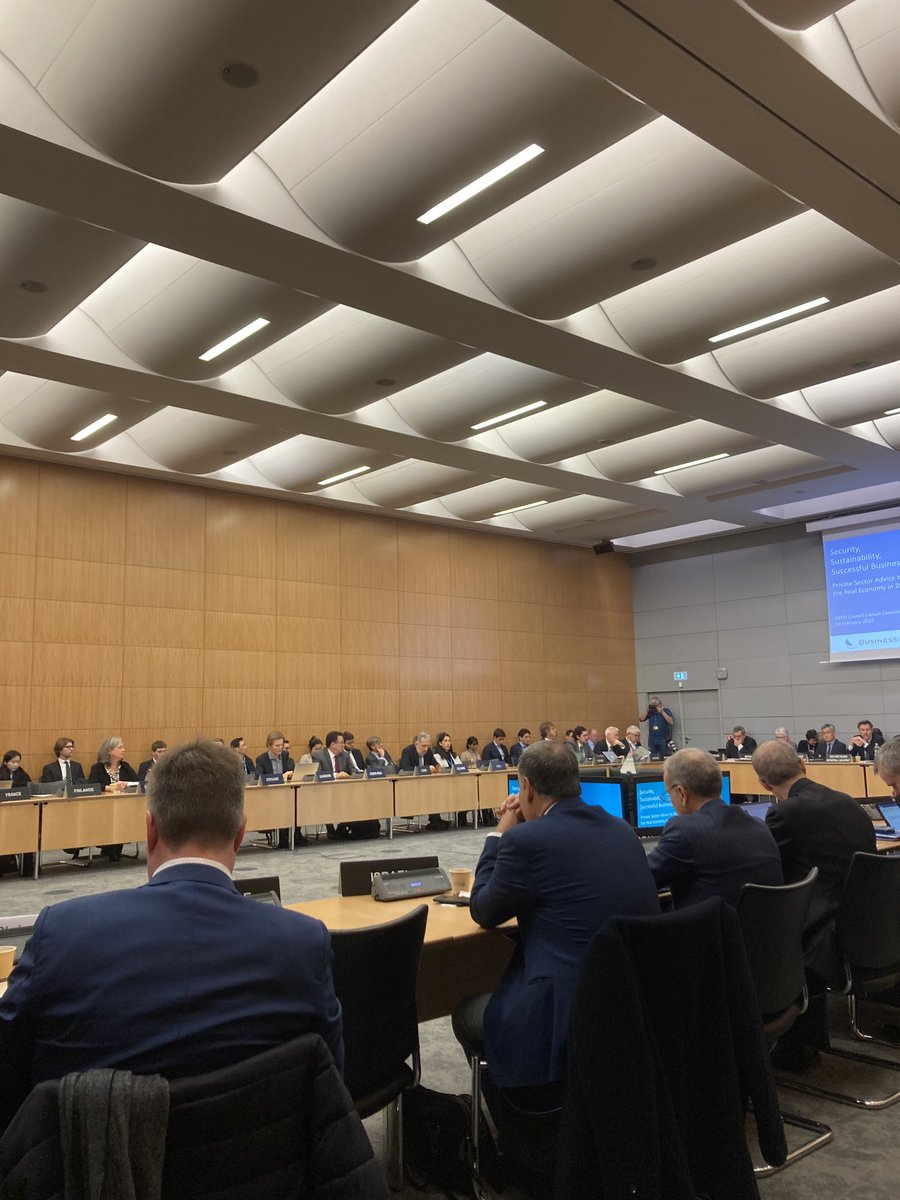 Kicking off annual meeting ⁦<a href="/OECD/">OECD ➡️ Better Policies for Better Lives</a>⁩ with ⁦<a href="/BusinessatOECD/">Business at OECD</a>⁩  delegation. ⁦<a href="/MathiasCormann/">Mathias Cormann</a>⁩ team, ambassadors &amp; business representatives discuss #security #sustainability #successfuly #business. Marta Blanco ⁦<a href="/CEOE_ES/">CEOE</a>⁩ starts calling for reform ⁦<a href="/wto/">WTO</a>⁩