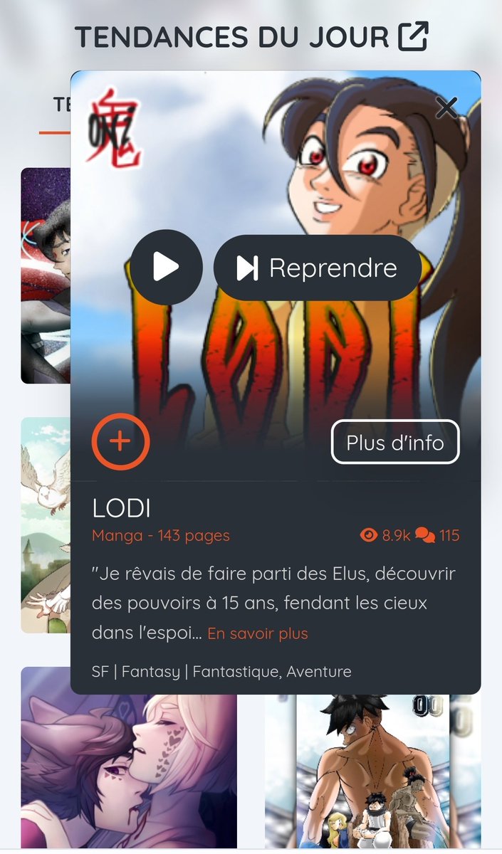 Le week-end est passé, LODI est toujours en tendances sur <a href="/Mangadraft/">Mangadraft.com</a> et va bientôt atteindre les 9000 vues ! 
Vraiment je ne sais pas comment vous remercier
Continuez à lire LODI ! 
Merci pour votre soutien ❤️‍🔥