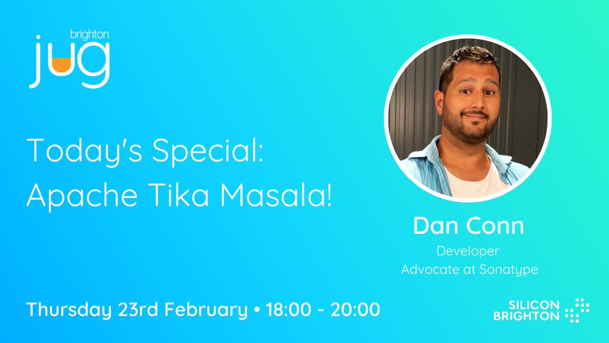 SiliconBrighton's tweet image. 🍛 @BrightonJug: Today&apos;s Special - Apache Tika Masala! (Thurs 23rd, 6-8pm at @spacesworks &amp;amp; online)

@danjconn will demonstrate general developer use cases for #ApacheTika + how it can also add some spice to a workflow by helping to highlight threats.

🎟 meetup.com/brighton-jug/e…