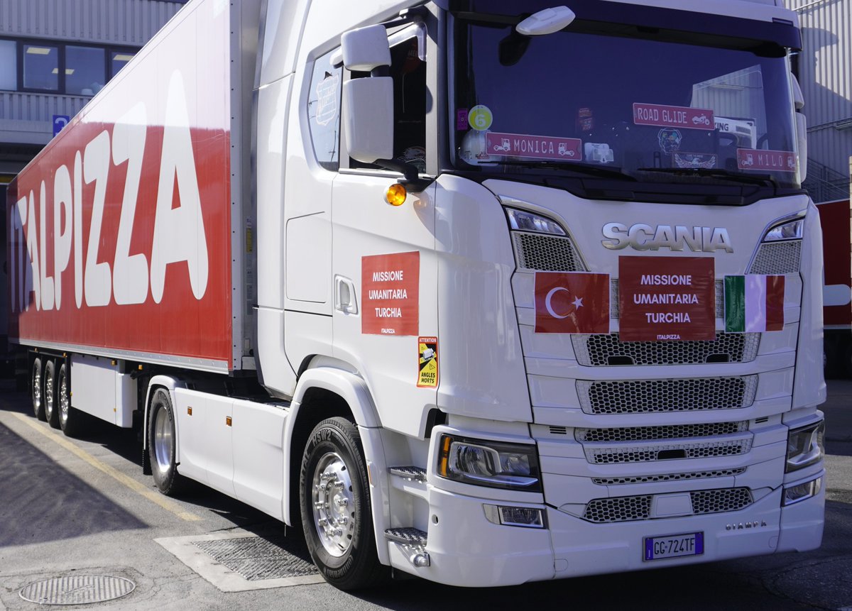 È partito da #Modena un carico di #pizze per la popolazione della #Turchia colpita dal sisma e saranno distribuite grazie alla collaborazione con l'ONG scozzese Siobhan's Trust