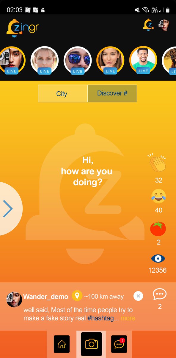 AppZingr's tweet photo. #ZINGR app :)!  Share your thoughts with people around you!

#noimg #noimages #novideo #novideos #noimg #app https://t.co/sUFrfH4w2V