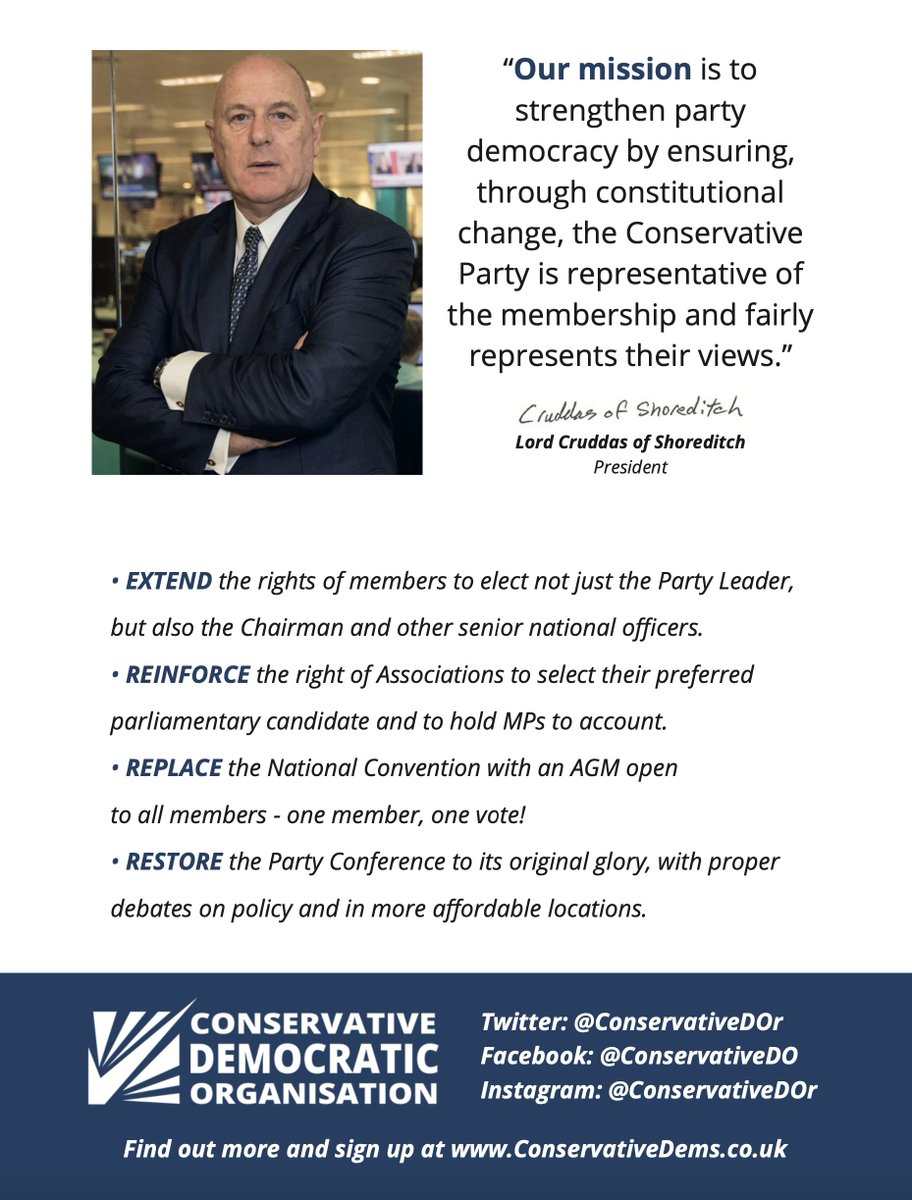 JOIN US ▶️ ConservativeDems.co.uk 

#MembersMatter #Conservatives #CDO