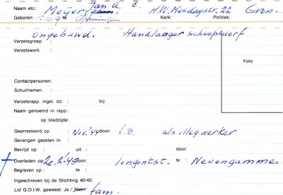 Jan Meijer was a very successful high jump athlete <a href="/gvav/">GVAV-Rapiditas</a> Rapiditas.

His father J. A. C. sen. was a musician in the Groninger Orkestvereeniging GOV, 1989 merged with Frysk Orkest into #NoordNederlandsOrkest (<a href="/hetNNOnu/">Noord Nederlands Orkest</a>) and also director of the Christian Music Company #Crescendo