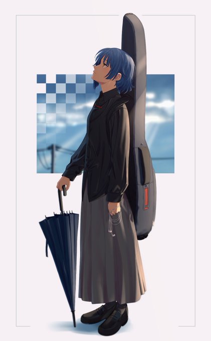 「holding umbrella shoes」 illustration images(Popular)｜5pages