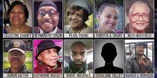🕊️Remembering the #BuffaloMassacre of 10 innocent ADOS citizens & still no hate crime executive order from @POTUS nor @VP. 💔

#WeWontForgetorForgive
